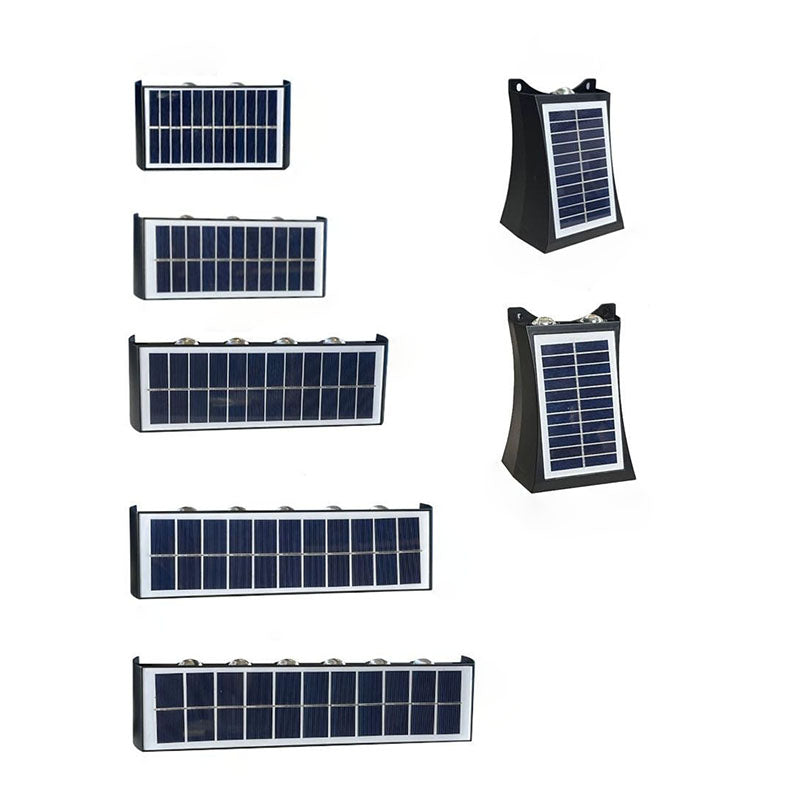 LZINA™ | Modern Simplicity Solar Waterproof Rectangular ABS PMMA LED Wall Light Lamp For Outdoor Patio