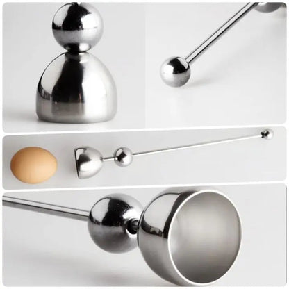 BowLift | Stainless Steel Egg Opener – Precise Opening with Tapping Effect