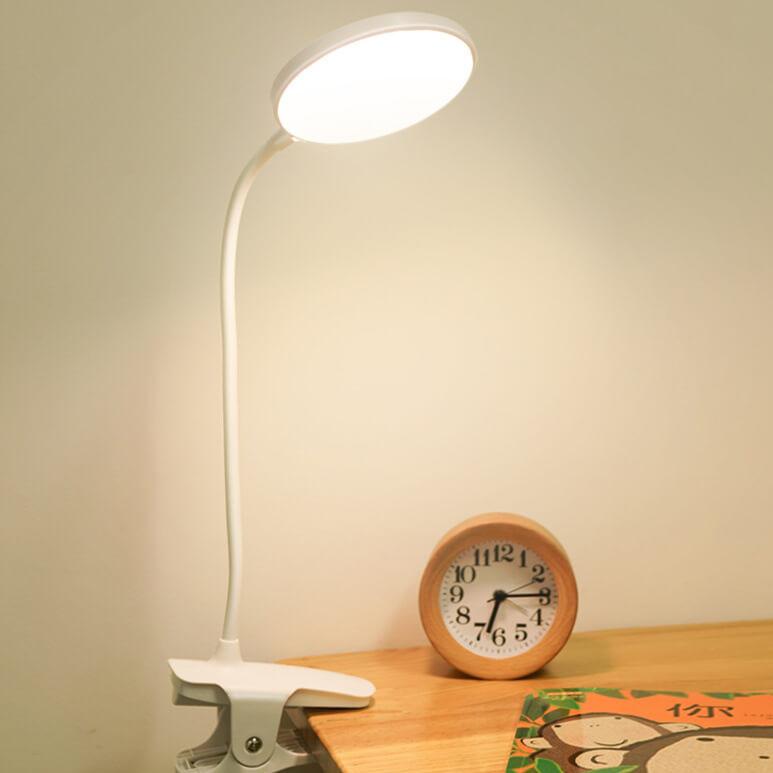 BowLift Clip-On LED Desk Lamp - Rechargeable, Eye-Protecting Night Light
