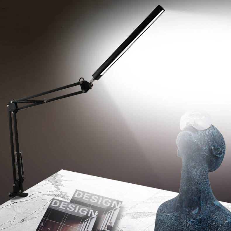 BowLift LED Foldable Long-Arm Clip-On Lamp for Eye Protection – USB Reading Table Light