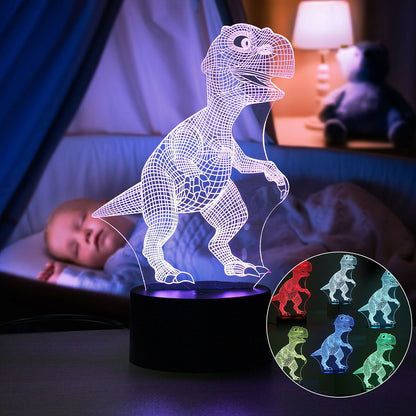 LZINA™ | Dinosaur Night light - 3D Dinosaur Light - T Rex Night Light