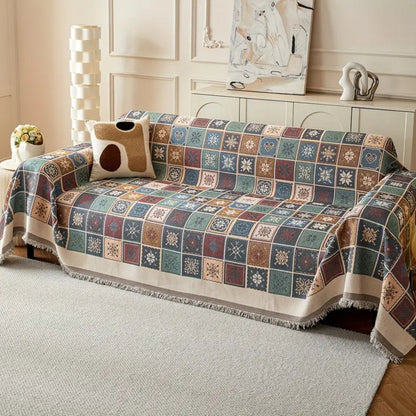BowLift | Geneva Boho Knitted Sofa Cover