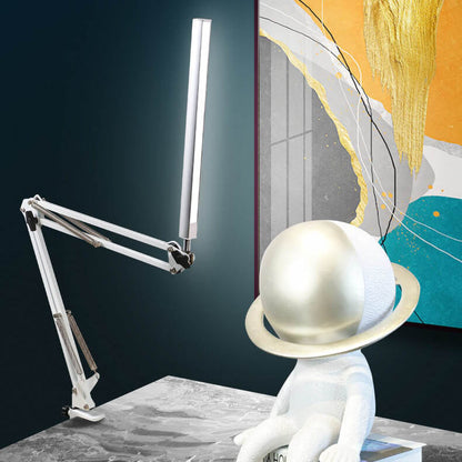 BowLift LED Foldable Long-Arm Clip-On Lamp for Eye Protection – USB Reading Table Light