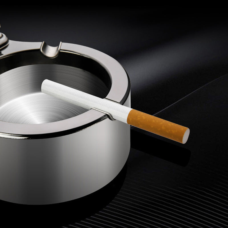 LZINA™ | Retro Metal Ashtray, Cigarette Lighter
