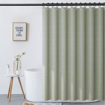 BowLift | Light green linen shower curtain