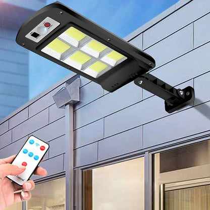 LZINA™ | 200W Outdoor Solar LED Lamp with Remote Control, Motion and Twilight Sensor