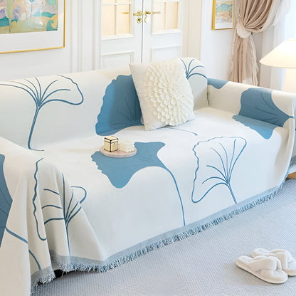 BowLift | Pastoral Style Ginkgo Leaf Sofa Cover