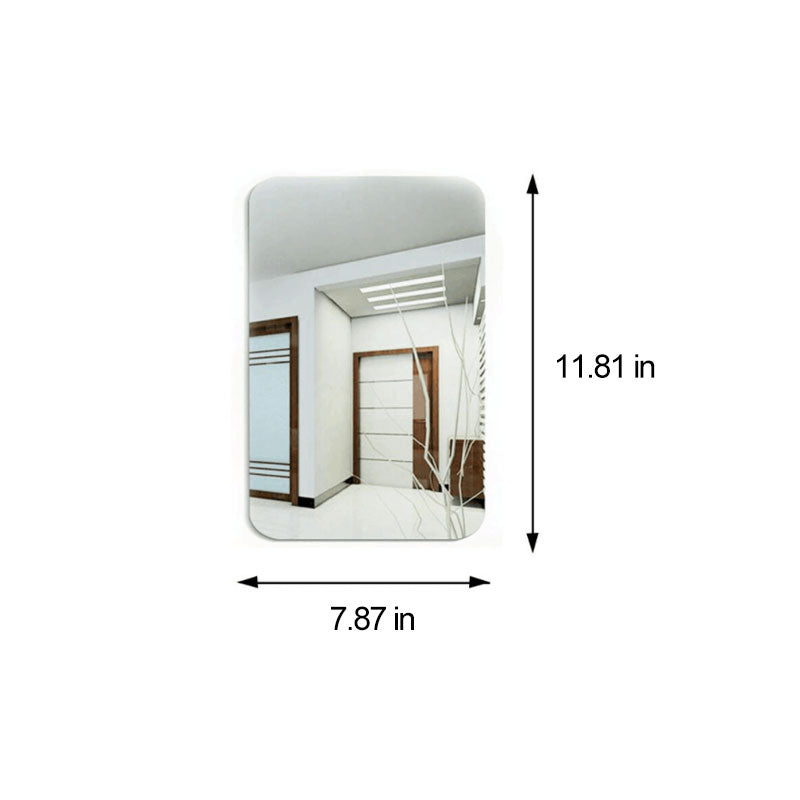 Oval Rectangle Mirror Sticker | Bowlift