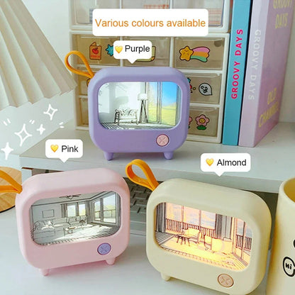 LZINA™ | Mini TV Painting LED Night Light