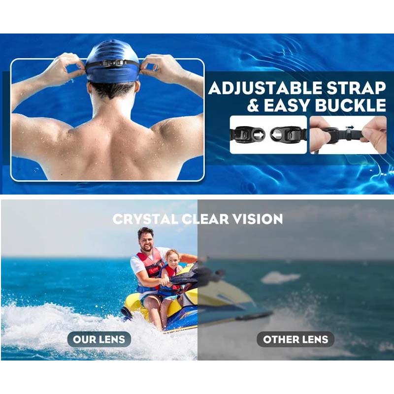 BowLift | Wide View Anti-Fog Swim Goggles