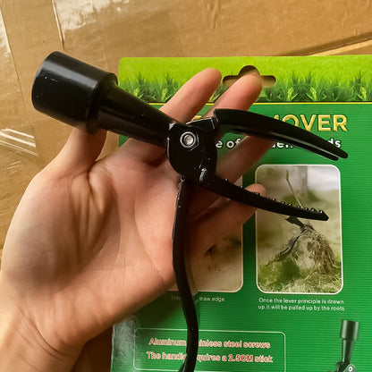 BowLift Stainless Steel Weeder with Adjustable Long Handle and Removable Head