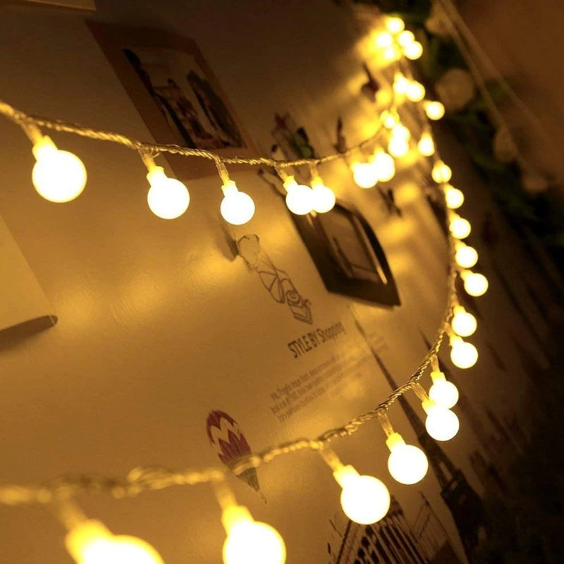 BowLift Mini Globe Light Chain – Delicate Globe String Lights for Cozy Ambiance