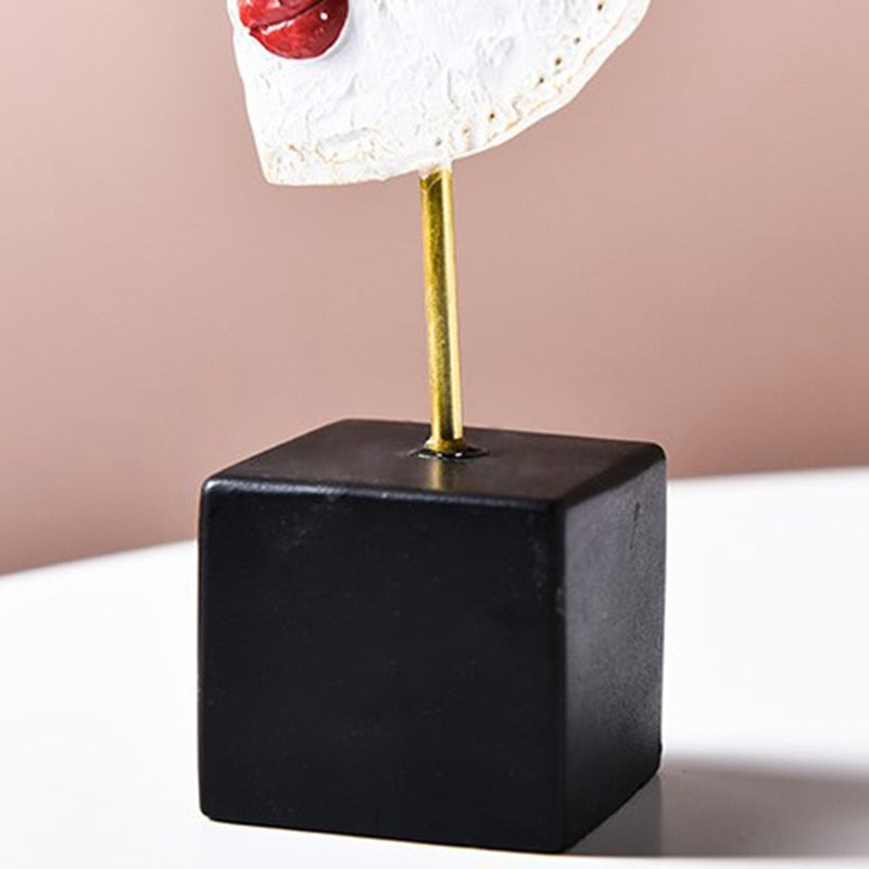 LZINA™ | Abstract Pop Art Face Home Sculpture