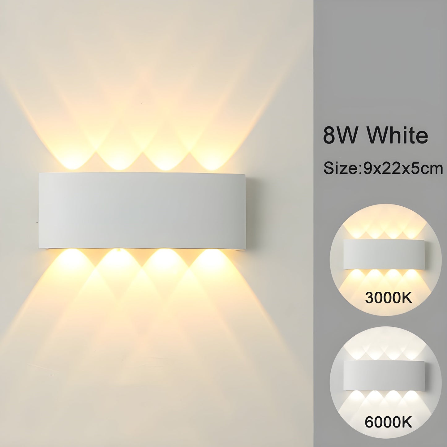 BowLift LED Wall-Mounted Lights – Versatile Indoor & Outdoor Illumination