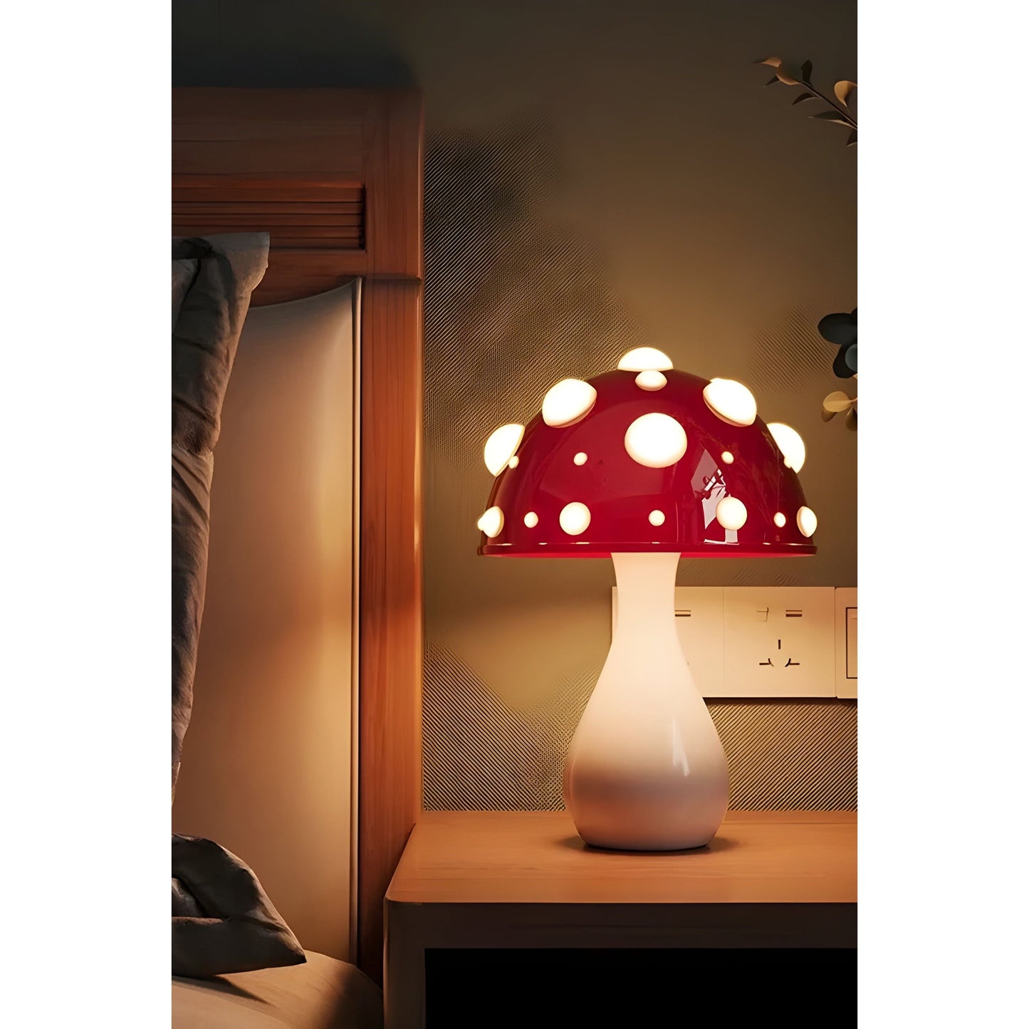 BowLift Decorative Mushroom Table Lamp - Cozy Ambient Accent Lighting for Any Room