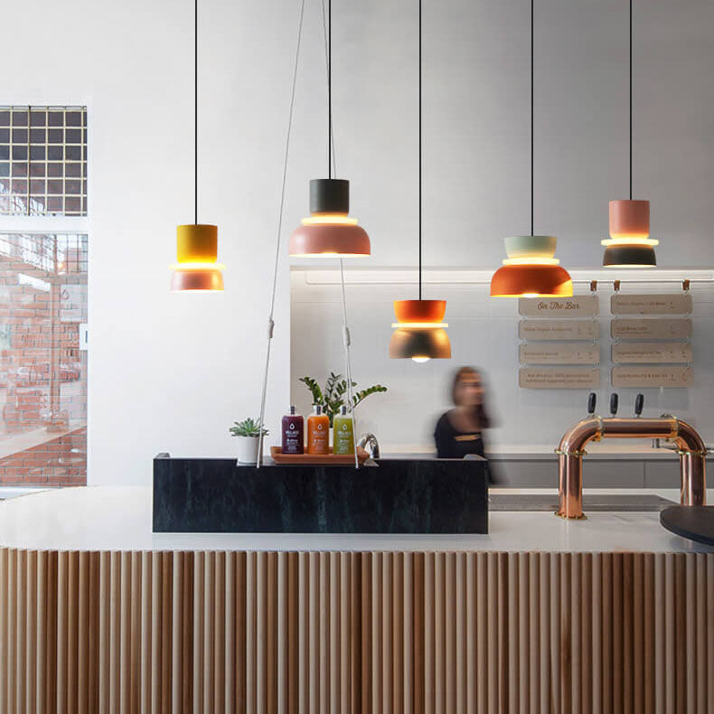 BowLift | Nordic Colorful Macaron 1-Light LED Pendant Light