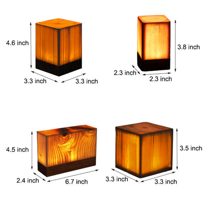 LZINA™ | LumiWood – Battery-Powered LED Table Lamp with Touch Control