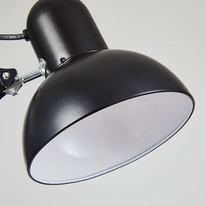 BowLift | Modern Minimalist Retractable Table Lamp with Long Arm and Clip, ABS Plastic, 1-Light Bedside Lamp for the Bedroom