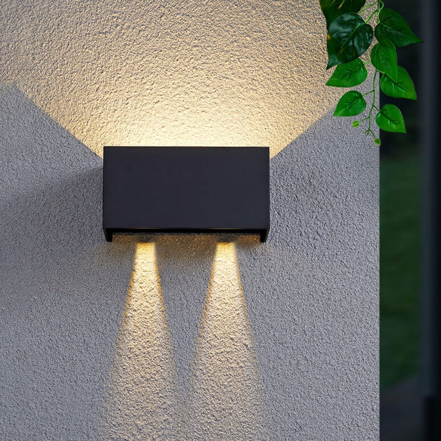 LZINA™ | Modern waterproof rectangular LED wall light for outdoor use with up and down lighting