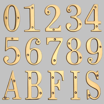 BowLift | Traditional house numbers made of solid brass