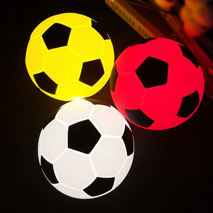 BowLift Creative Soccer Silicone LED Night Light — USB-Charging Table Lamp