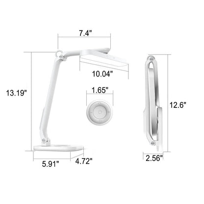 BowLift Modern Eye-Care LED Desk Lamp with USB Charging and Foldable Design for Students