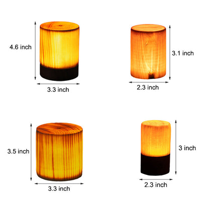 LZINA™ | LumiWood – Battery-Powered LED Table Lamp with Touch Control