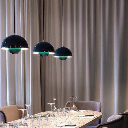 BowLift | Nordic Macaron 1-Light Half-Circle Dome Pendant Light