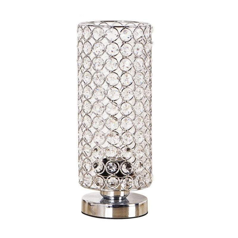 BowLift Crystal Table Lamp — Elegant Modern Night Light with Chrome Finish