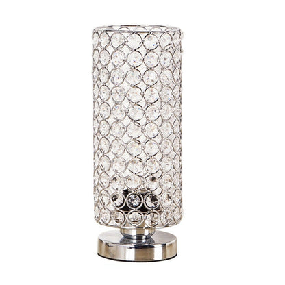 BowLift Crystal Table Lamp — Elegant Modern Night Light with Chrome Finish
