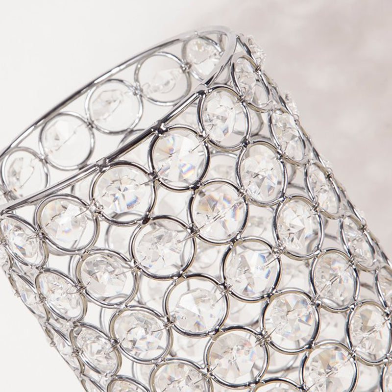 BowLift Crystal Table Lamp — Elegant Modern Night Light with Chrome Finish