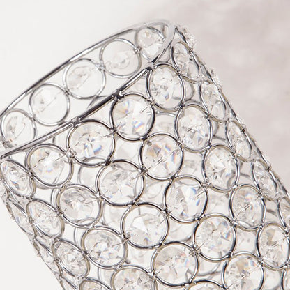BowLift Crystal Table Lamp — Elegant Modern Night Light with Chrome Finish