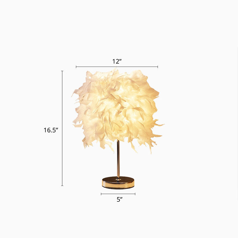 BowLift White Cylindrical Table Lamp - Sleek Minimalist Design with a Single Bulb