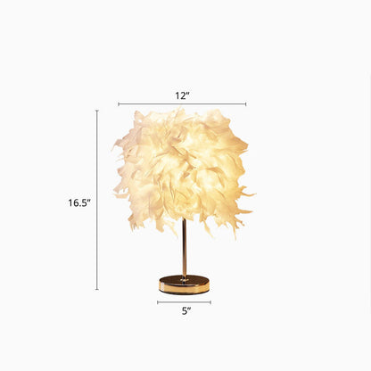 BowLift White Cylindrical Bedside Lamp – Sleek, Minimalist Single-Bulb Design