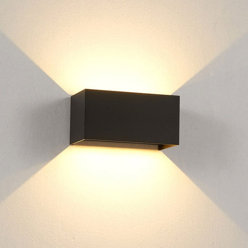 LZINA™ | Modern waterproof rectangular LED wall light for outdoor use with up and down lighting