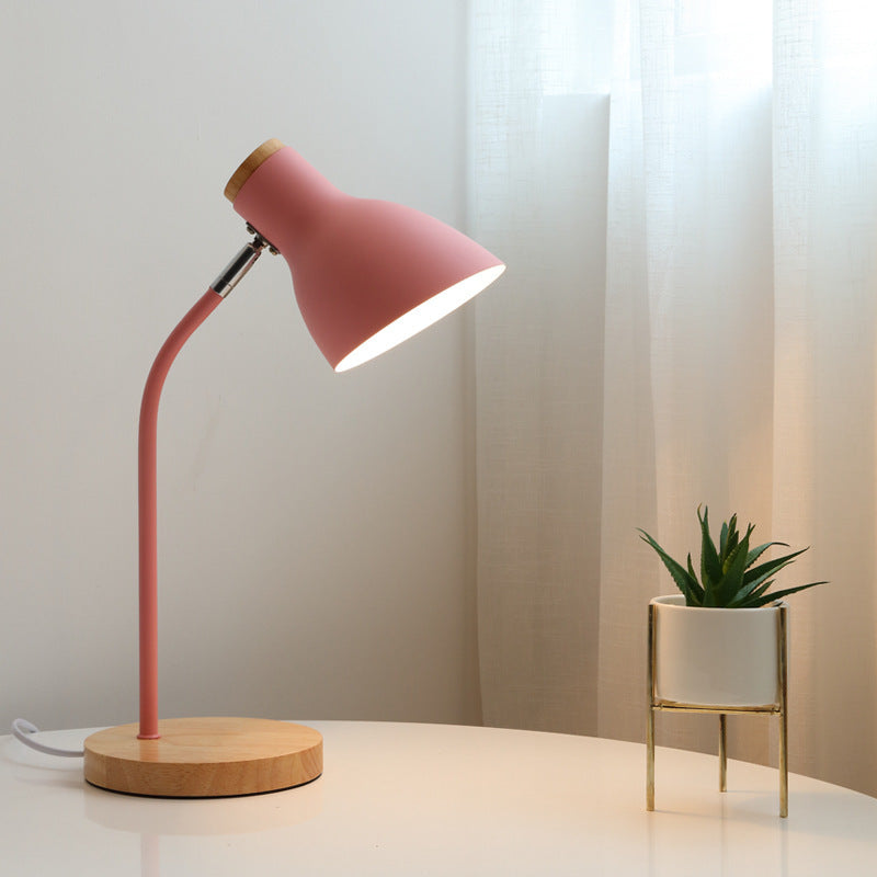 BowLift Flashlight-Shaped Swivel Table Lamp in Macaron Metal – 1-Light Night Light for Kids' Room