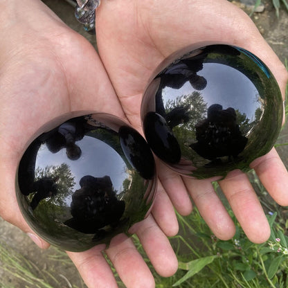 LZINA™ | Obsidian Crystal Ball Decoration