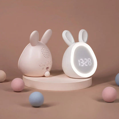 LZINA™ | GlowBunny – Cute Kids Alarm Clock with Night Light & Adjustable Brightness