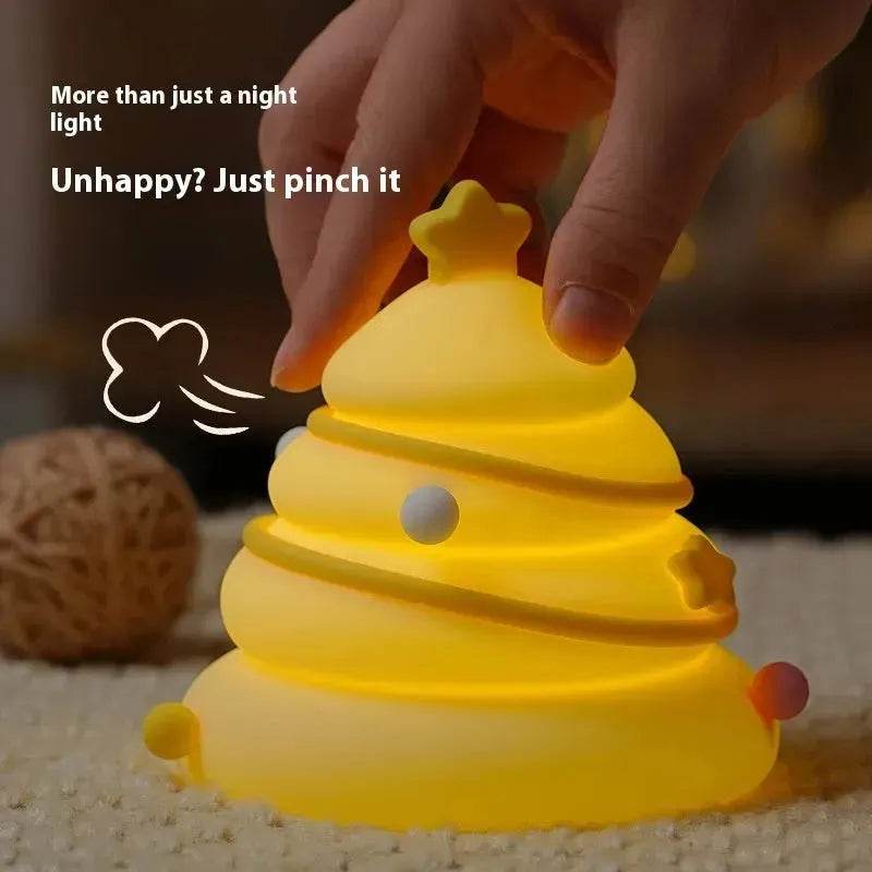 LZINA™ | Silicone Christmas Tree Night Lights USB Rechargeable Cute Cartoon Kid Birthday Gifts