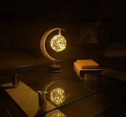 LZINA™ | LED Lunar Lamp - Enchanted Moon Night Light for Bedroom, Nursery & Home Decor