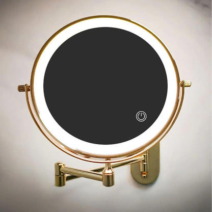 LED cosmetic mirror with magnification & USB battery | Bowlift