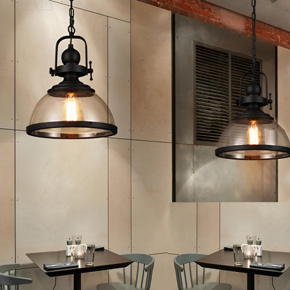 BowLift | Antique Glass Iron Retro Industrial Chandelier Pendant Ceiling Lights