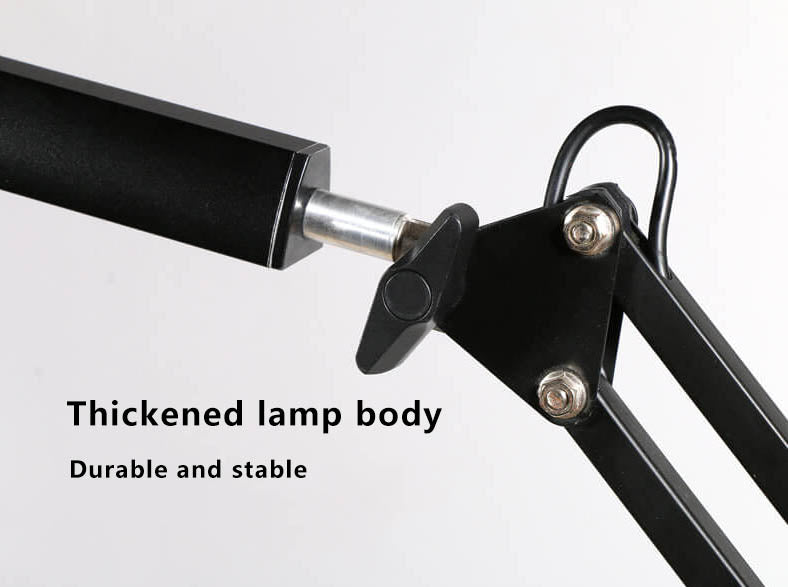 BowLift LED Foldable Long-Arm Clip-On Lamp for Eye Protection – USB Reading Table Light