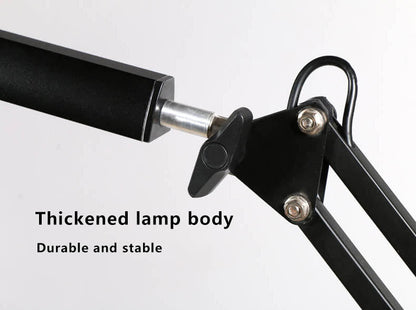 BowLift LED Foldable Long-Arm Clip-On Lamp for Eye Protection – USB Reading Table Light