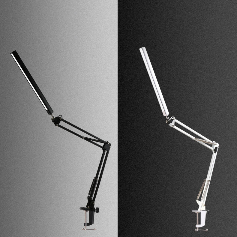 BowLift LED Foldable Long-Arm Clip-On Lamp for Eye Protection – USB Reading Table Light