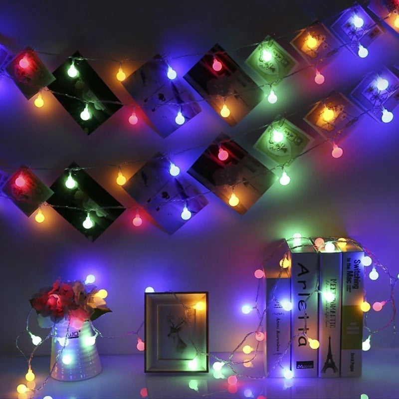 BowLift Mini Globe Light Chain – Delicate Globe String Lights for Cozy Ambiance