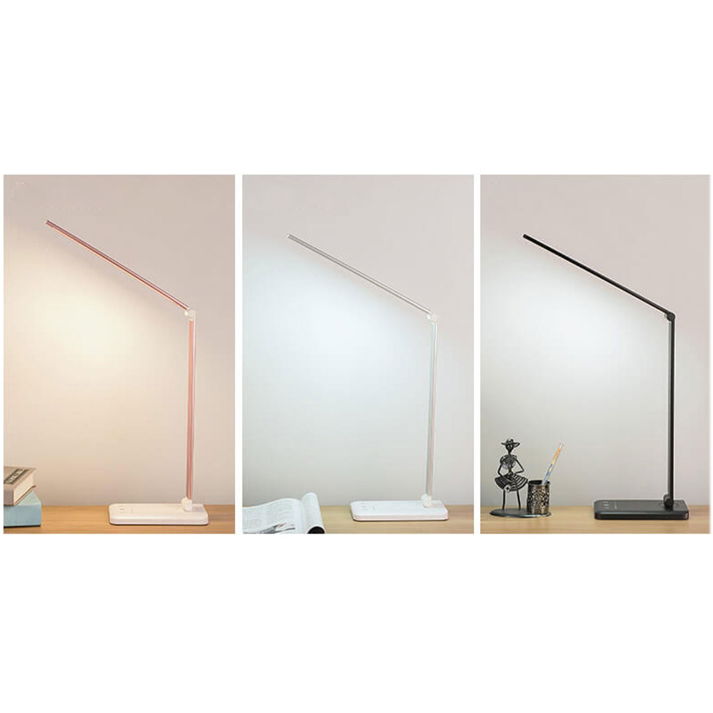 BowLift Nordic Foldable Touch Dimmable LED Desk Lamp — Creative, Space-Saving Desk Lighting