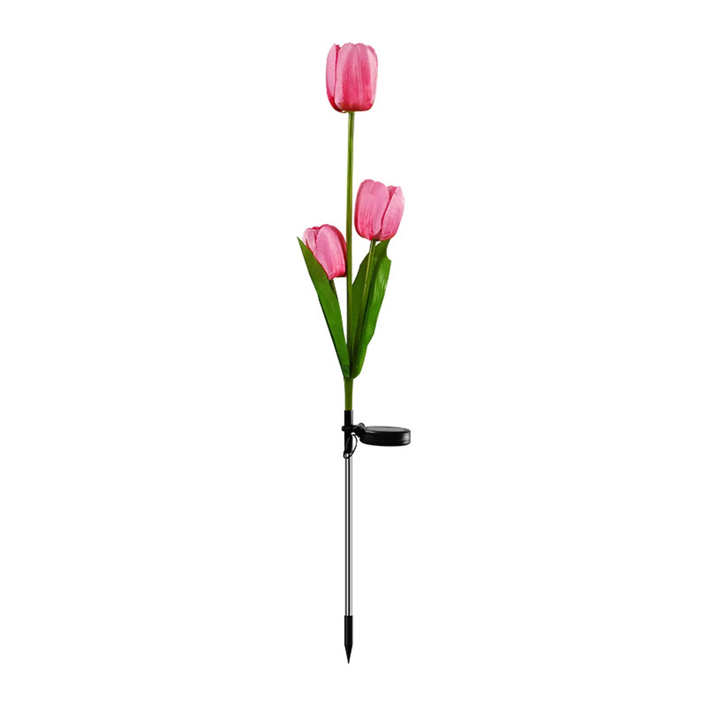 LZINA™ | Solar Tulip Lawn Light Outdoor Garden LED Tulip Flower Light Ground Stake Landscape Light