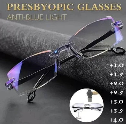 BowLift | Progressive reading glasses with high hardness and anti-blue light filter for distance and near viewing