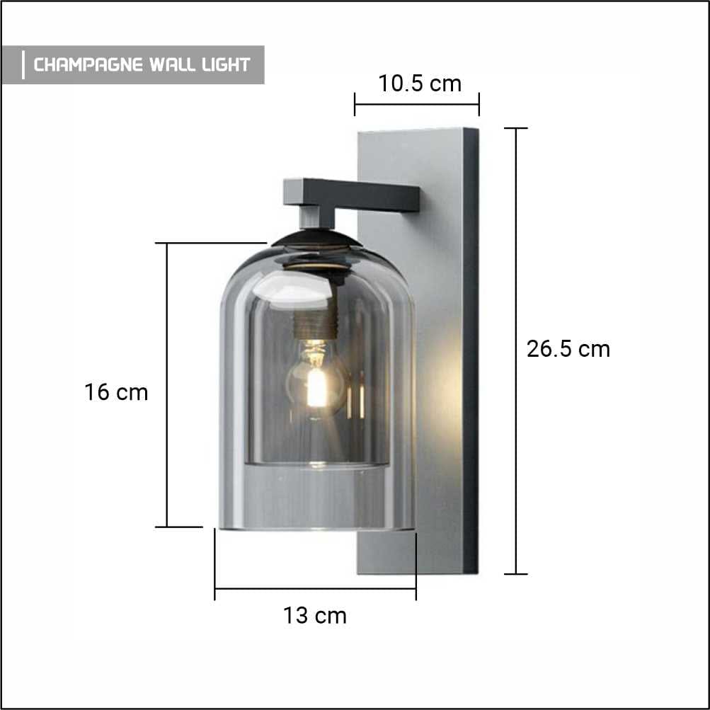BowLift Champagne Wall Lamp - Elegant Wall Light for Ambient Glow